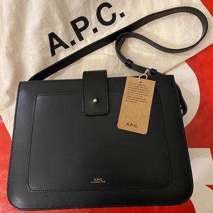 A.P.C black Albane bag